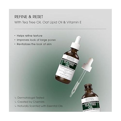 Advanced clinicals Tea Tree Oil Clears Redness & Bumps Serum 53ml
