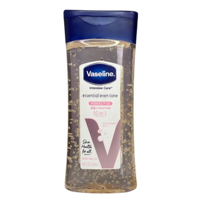 Vaseline Essential Even Tone 48h Moisture 10 In 1 Body Gel Oil 200ml
