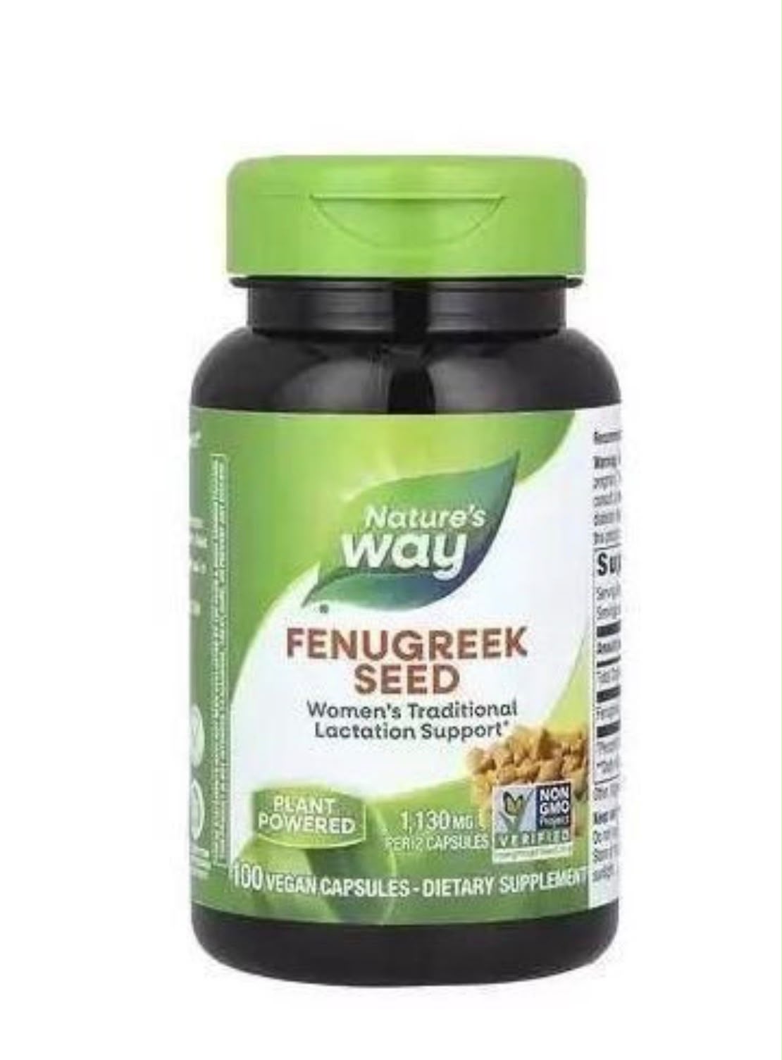 Nature's Way Fenugreek Seed, 1,130 Mg, 100 Vegan Capsules